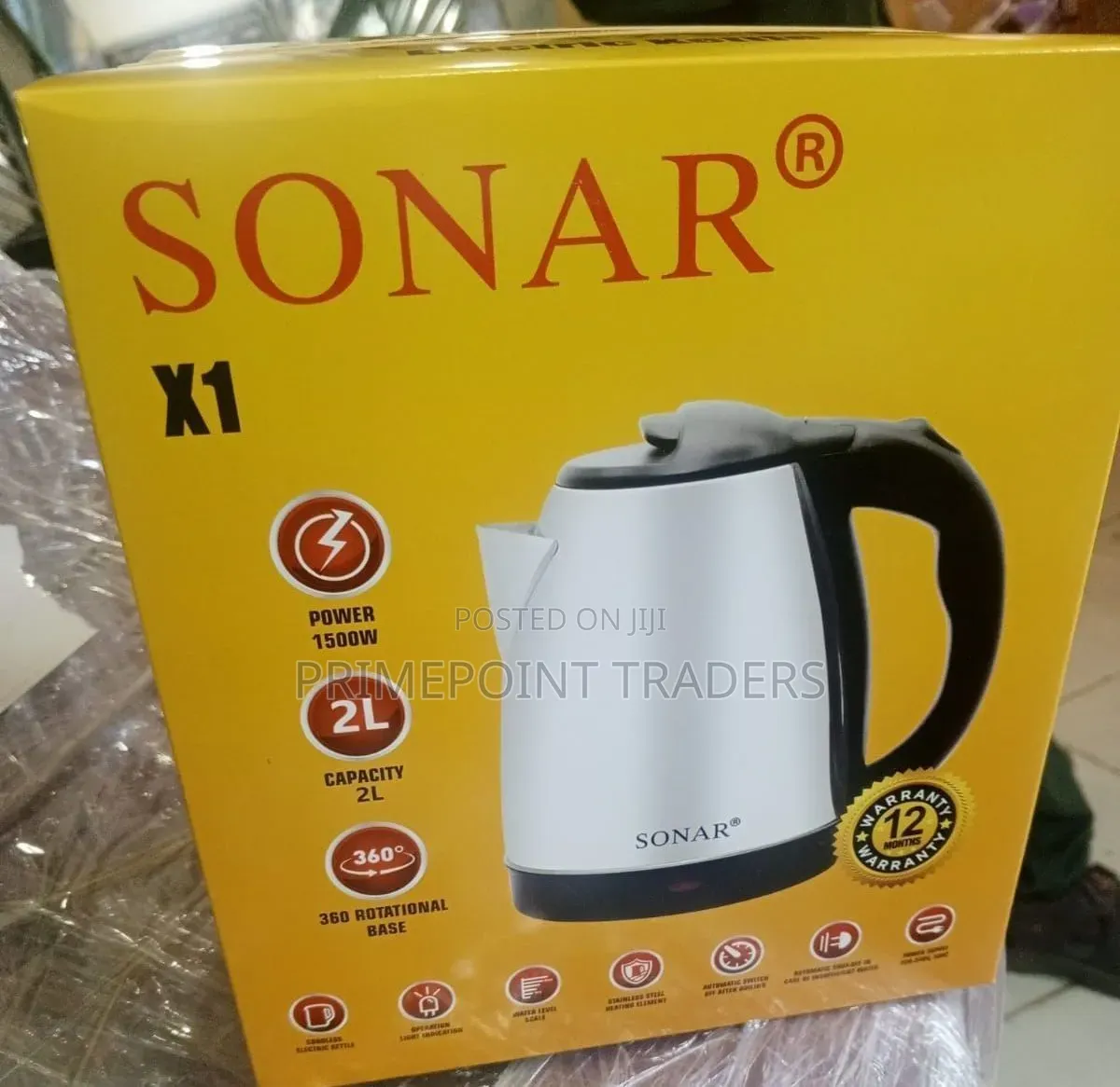 Sonar 2 Litre Electric Kettle – Safe, Stylish Reliable