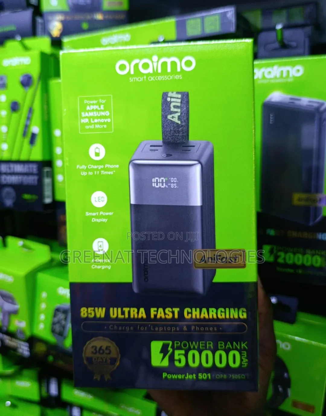Powerful Oraimo PowerJet 501 50000mAh Laptop Charger
