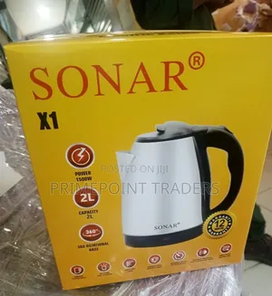 Large Capacity Sonar 2L Electric Kettle for Home Office