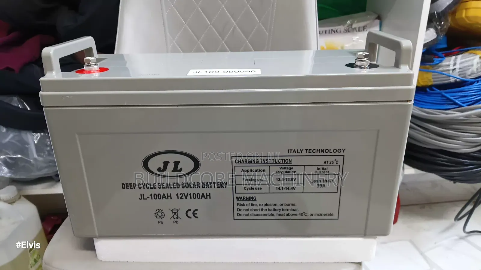 JL 100aH 12V Deep Cycle Gel Battery