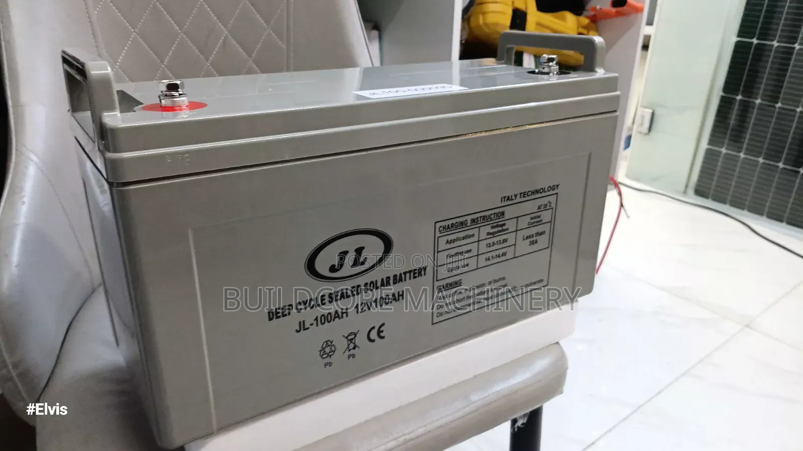 JL 100aH 12V Deep Cycle Gel Battery
