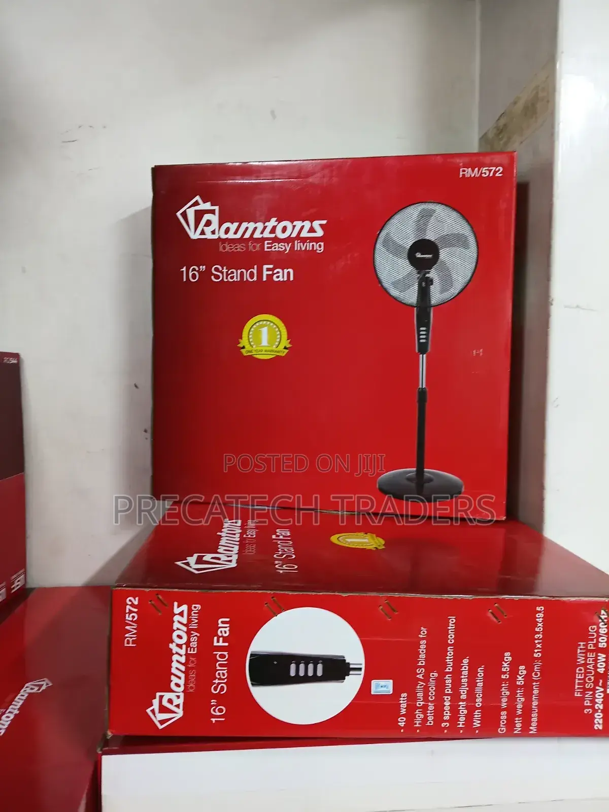 Ramtons RM/572 Standing Fan – Powerful Airflow