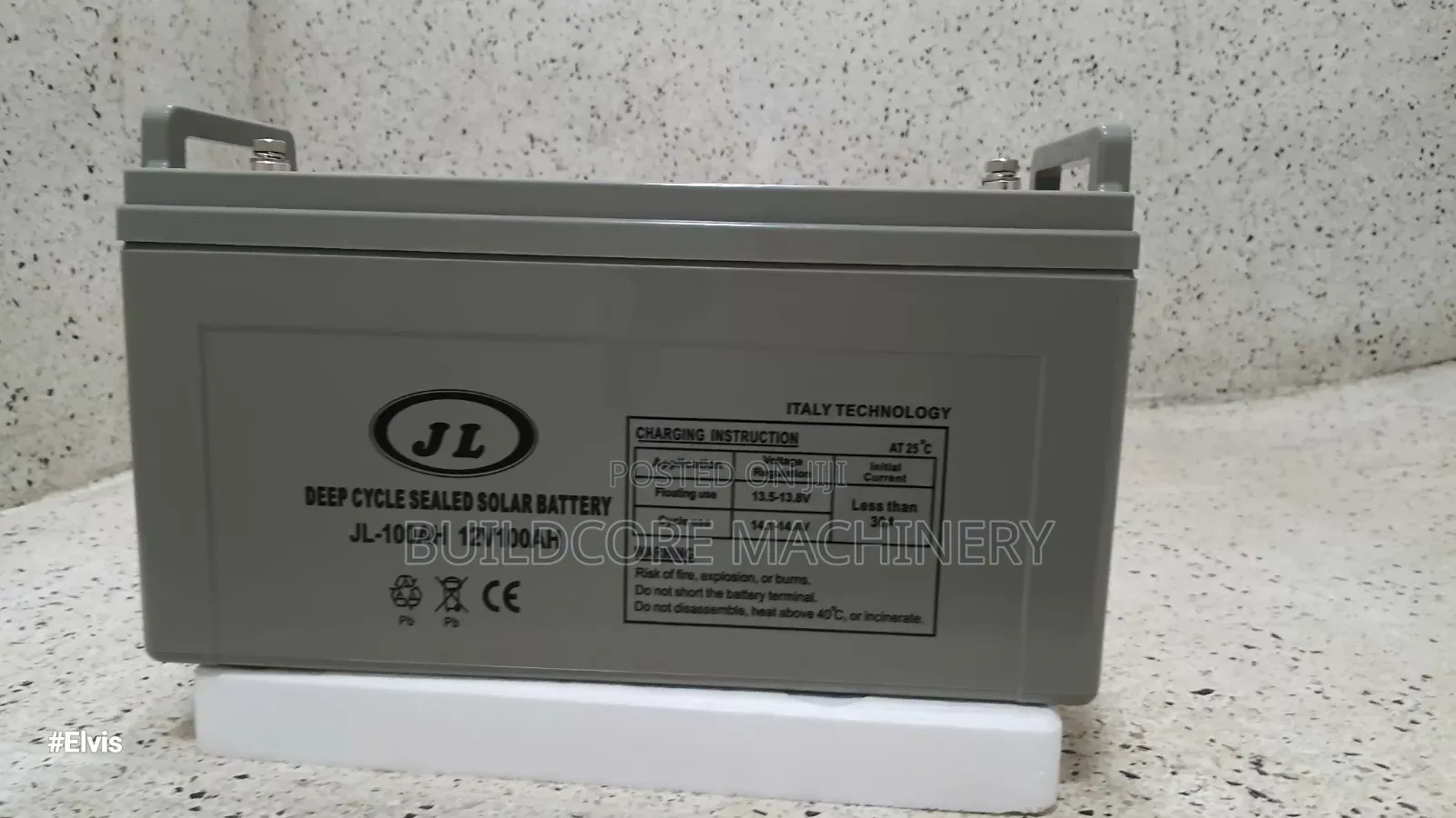 100ah JL 12v Deep Cycle Gel Battery