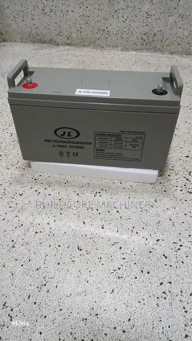 100ah JL 12v Deep Cycle Gel Battery - thumbnail 2