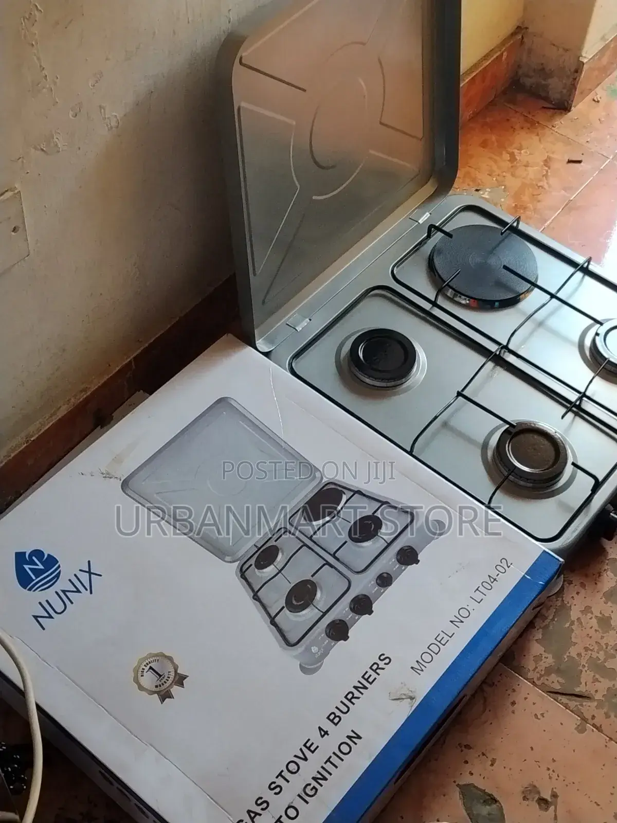 Nunix 3 Gas + 1 Electric Table Top Cooker With Auto Ignition