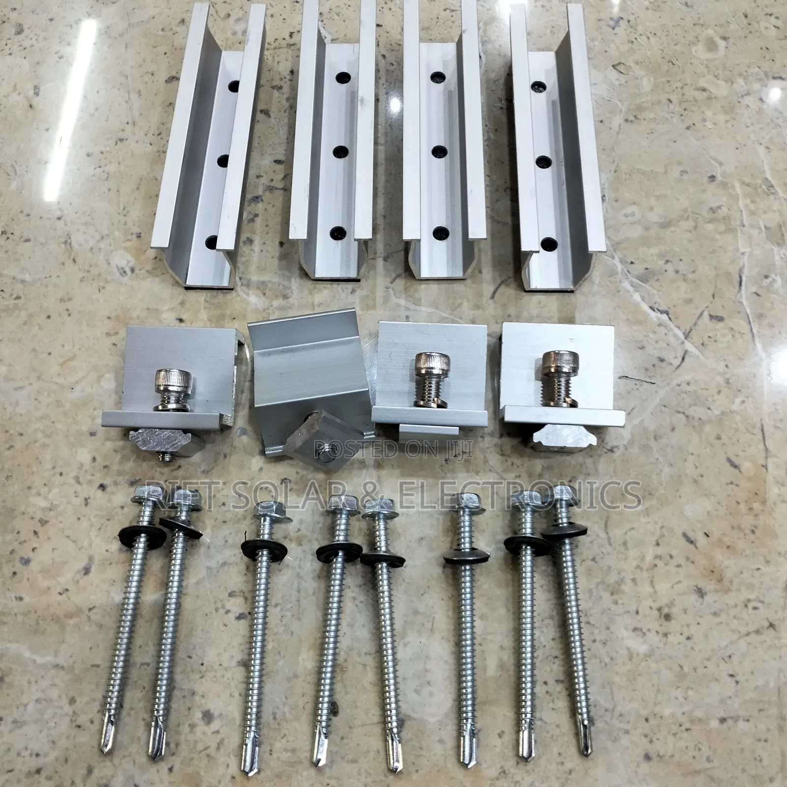 Full Set Smart Rails for One Solar 4 End Clamps 4 Mini Rails
