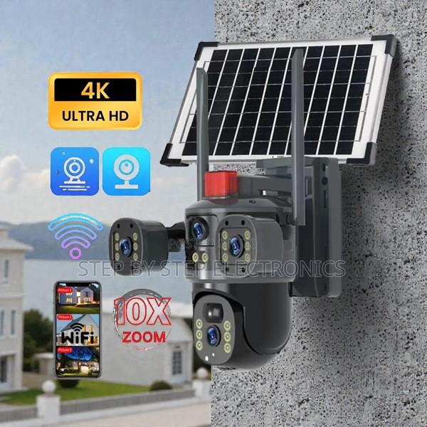 V380 Pro 20mp 4g PTZ Cloud Storage Support Triple Lens Solar Camera