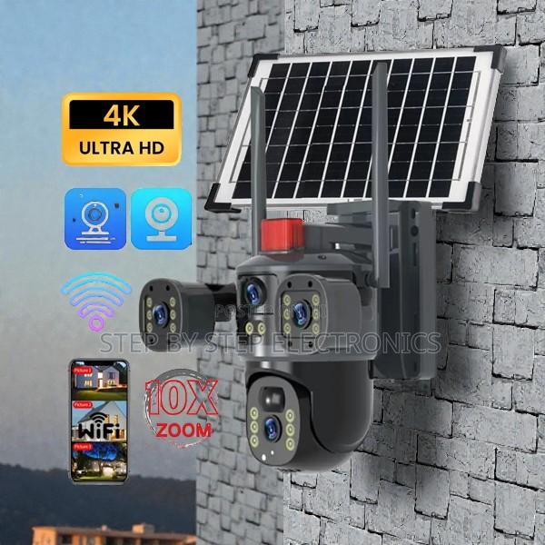 V380pro 20mp 4g PTZ Multi-User Access Support Triple Lens Solar Camera