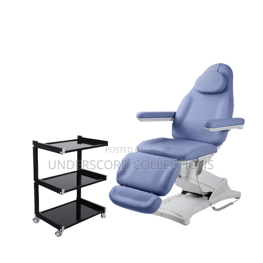 Electric Treatment Bed Features PU Leather Upholstery