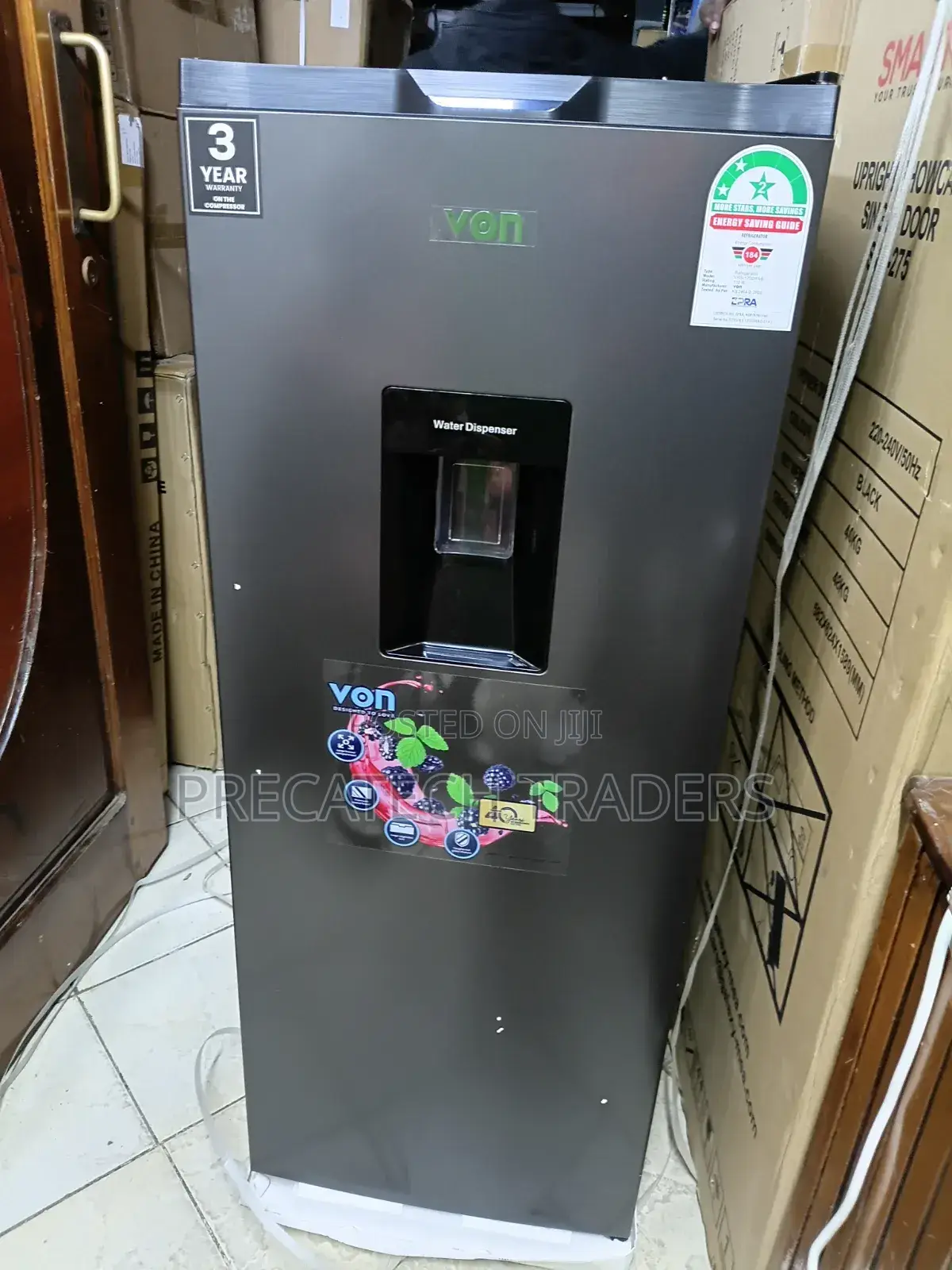 Von 176L Single Door Refrigerator – Energy Saving