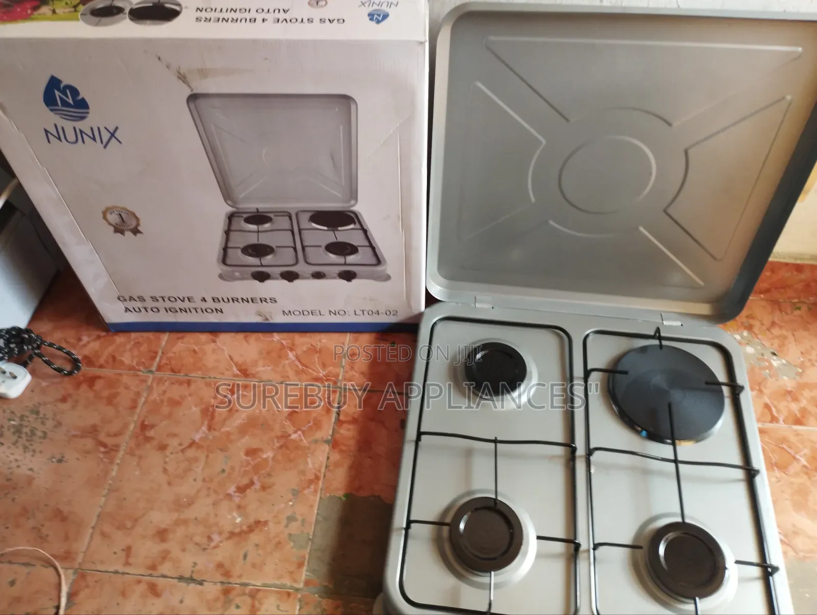 3+1 Nunix 4 Burners Gas Table Top Cooker