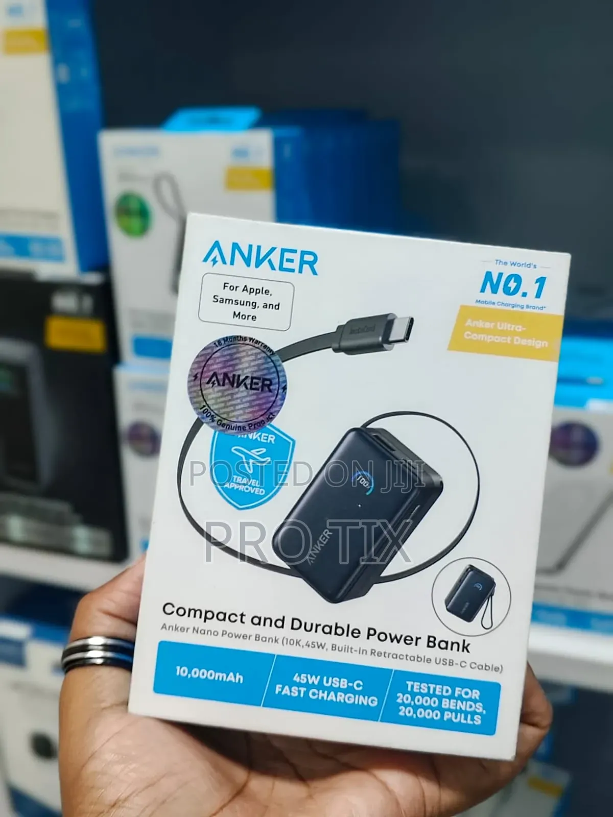 Anker Nano A1638H11 Power Bank , 45W, USB-C Cable