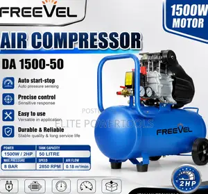 FREEVEL 50L Oil-Free Air Compressor 2HP 1500W Electric