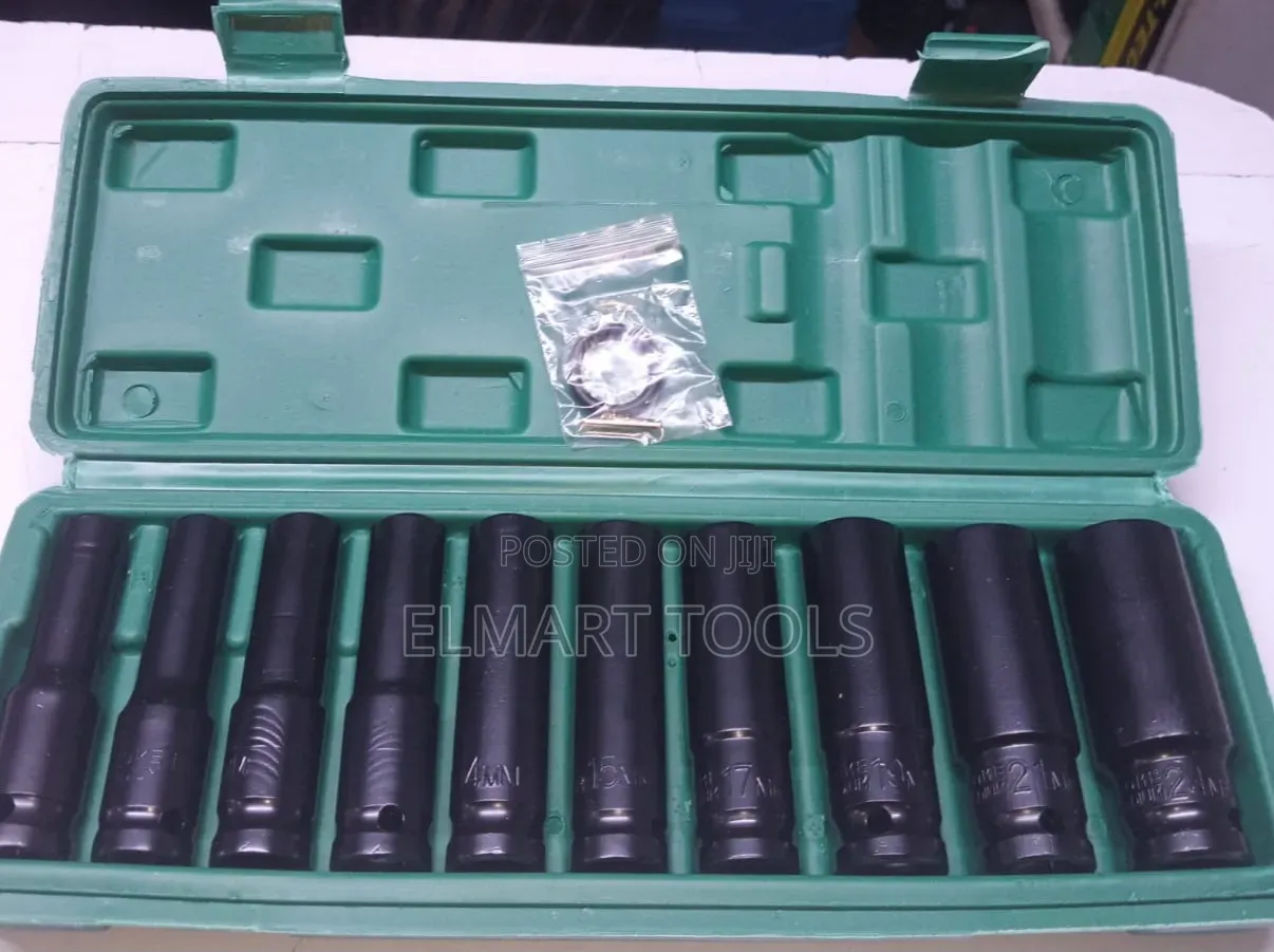 10pcs Long Pneumatic Socket Wrench Nuts