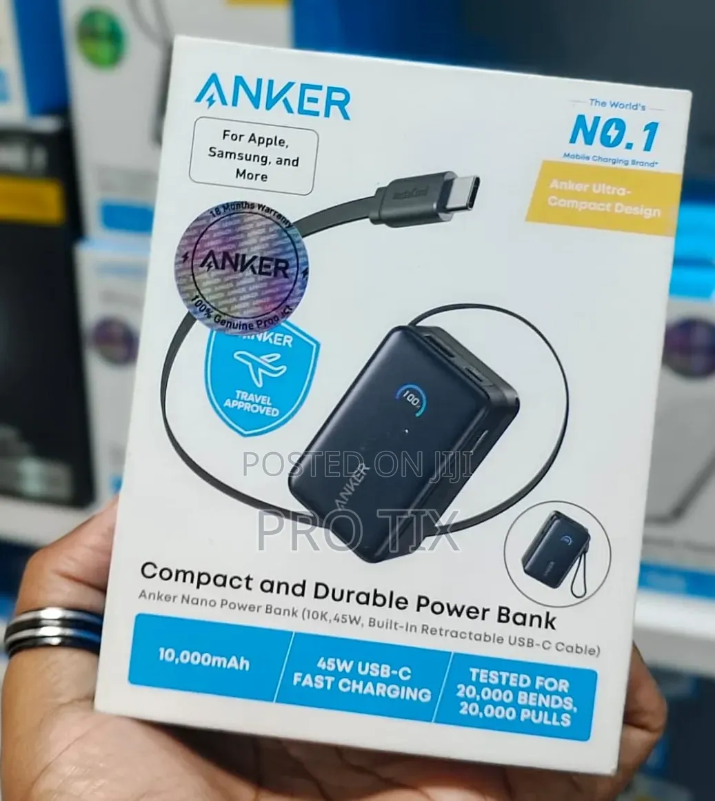 Anker Nano A1638H11 Power Bank , 45W, USB-C Cable