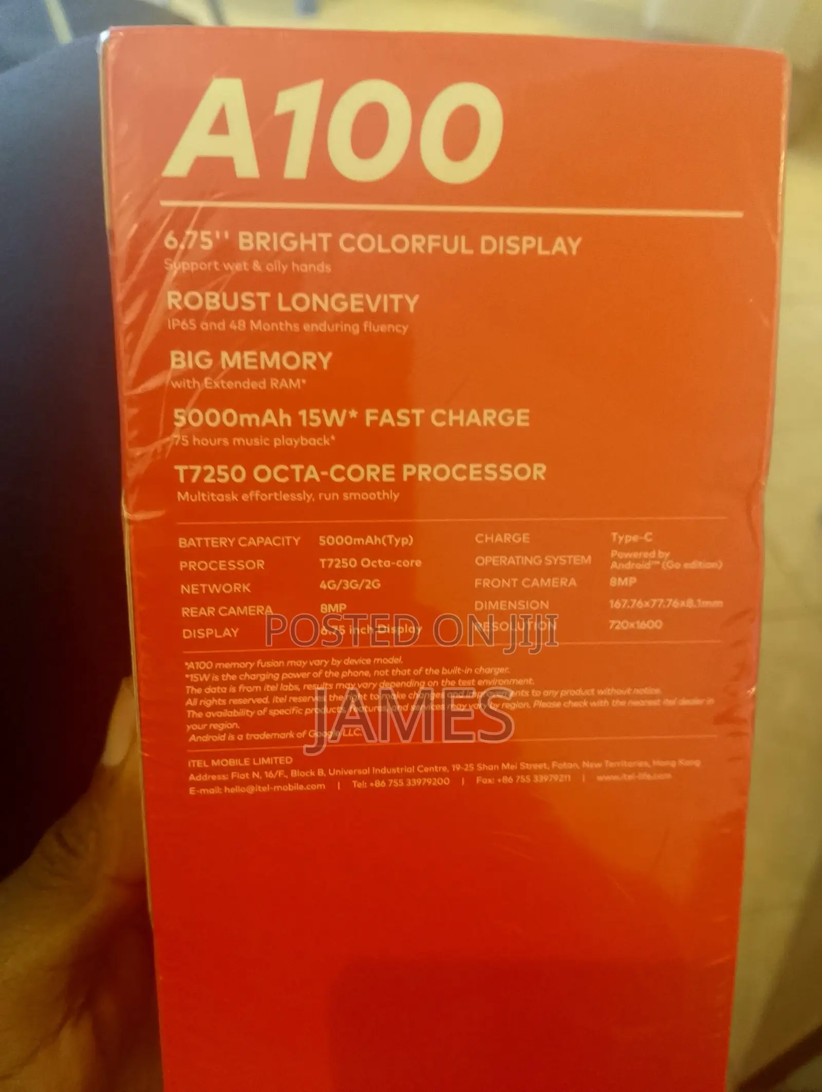 New Itel A100 128 GB