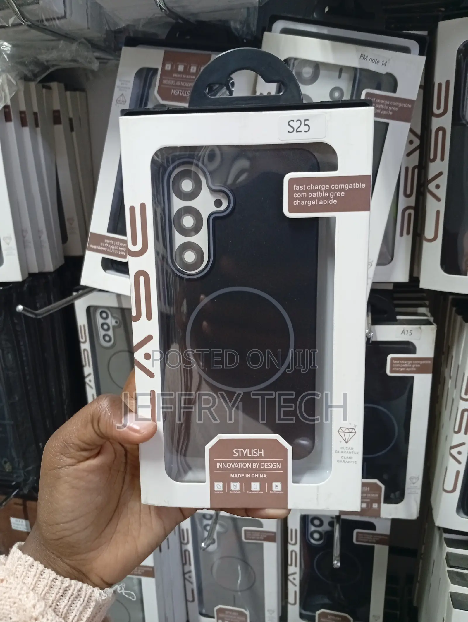 Samsung Galaxy S25 Black Syndee Magnetic Back Case