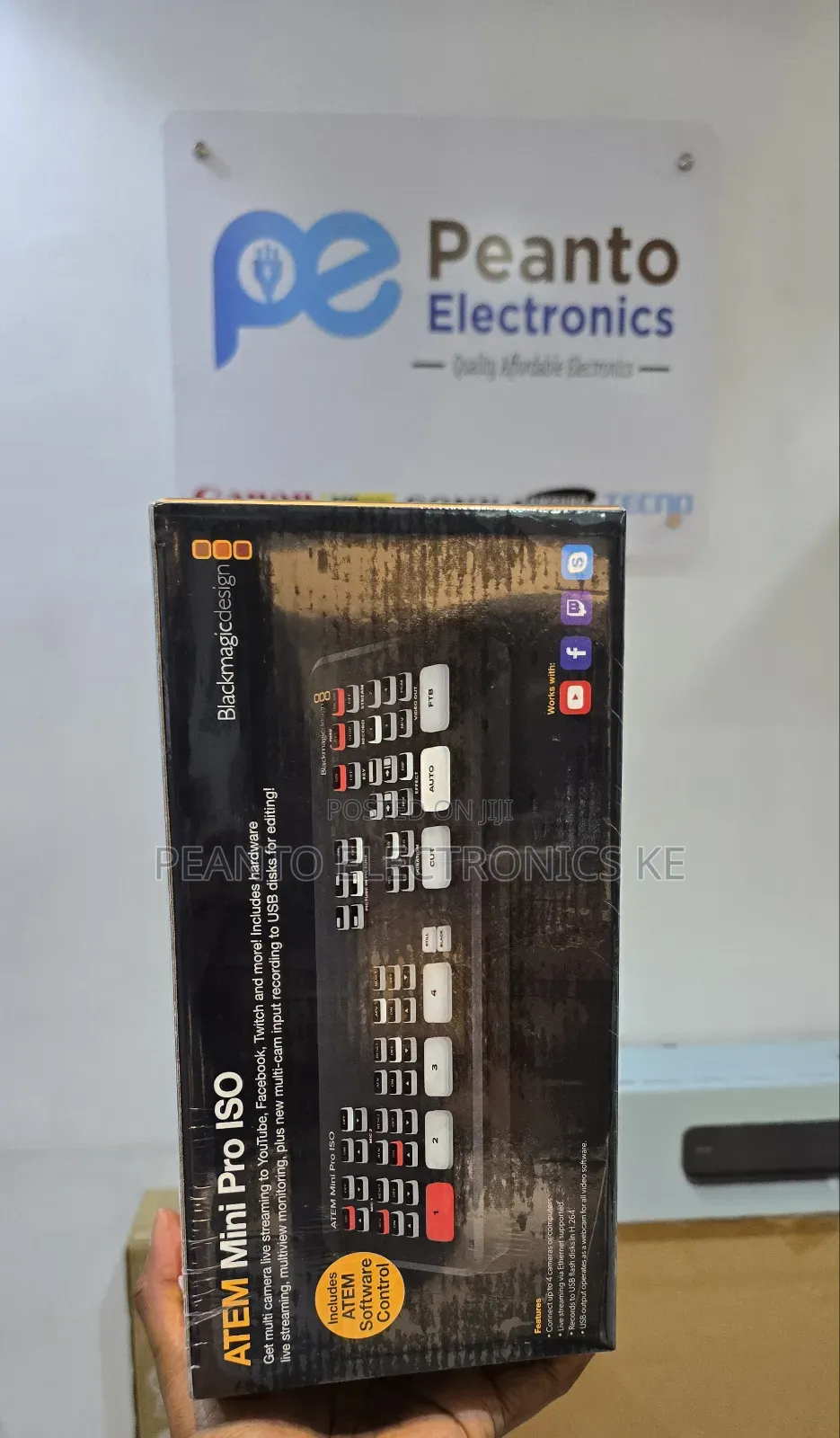 Blackmagic Design Atem Mini Pro Iso Hdmi Live Stream Switcher