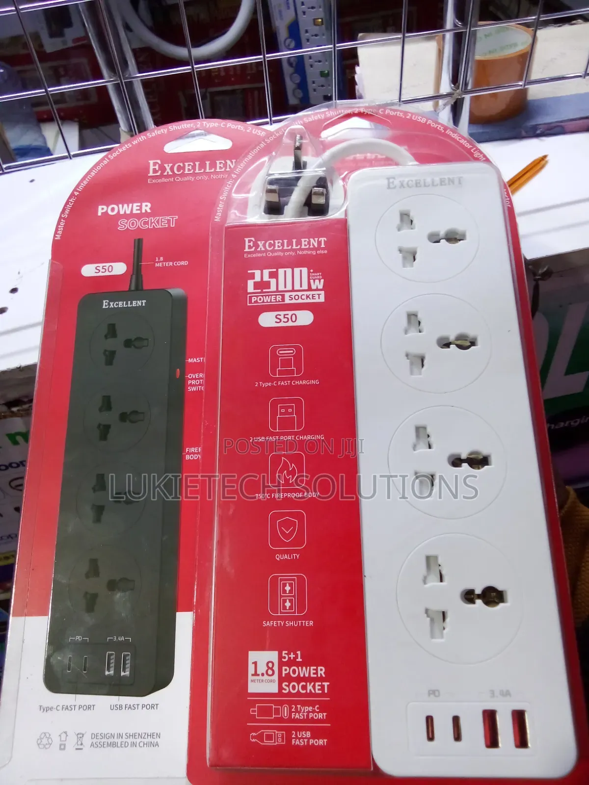 Excellent Extension 4 Way,1.8 Meter Cord 4 Ports