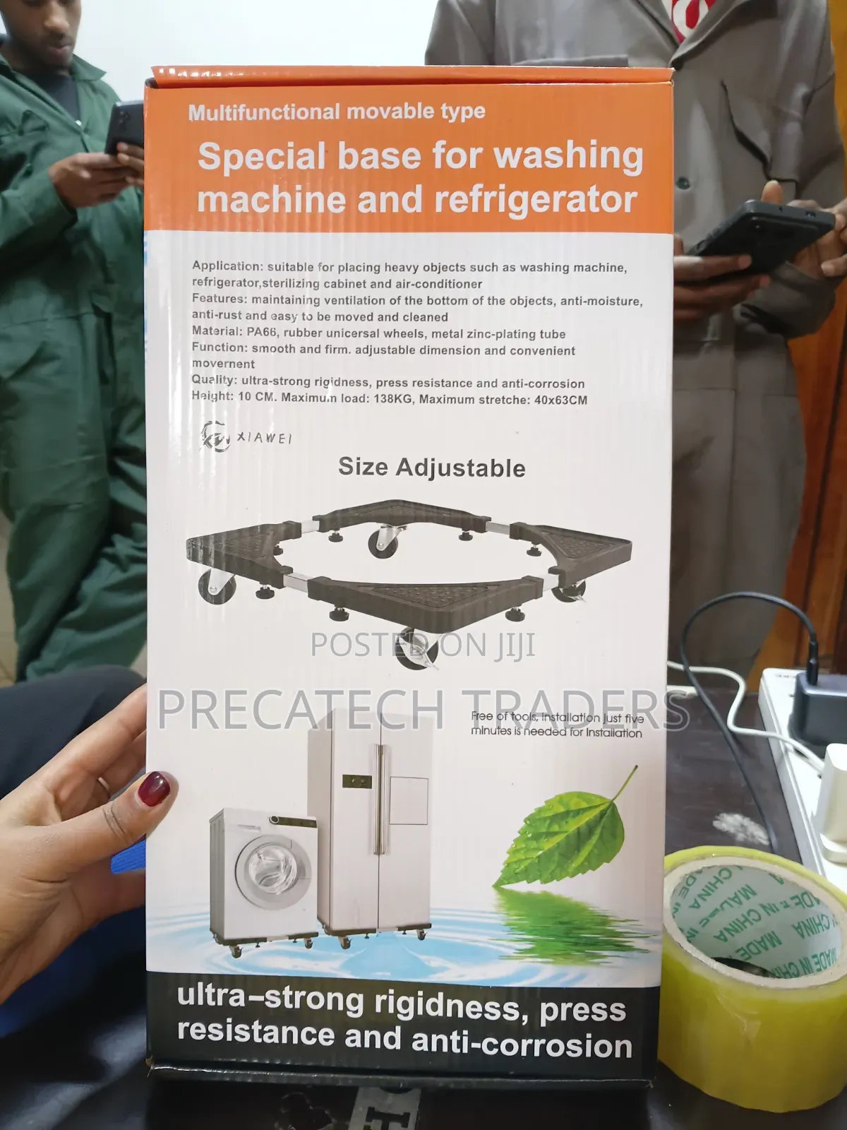 Heavy Duty Adjustable Refrigerator Washing Machine Base