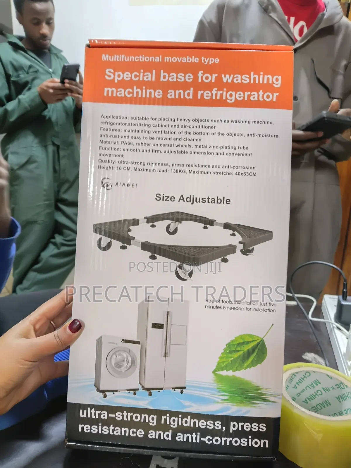 Heavy Duty Adjustable Refrigerator Washing Machine Base