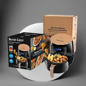 Family-Sized Silver Crest 4/5/6/8l Touch Screen Digital Air Fryer