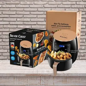 High-Capacity Silver Crest 4/5/6/8l Touch Screen Digital Air Fryer