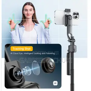 C17 AI Face Tracking Gesture Control Camera Tripod 360°