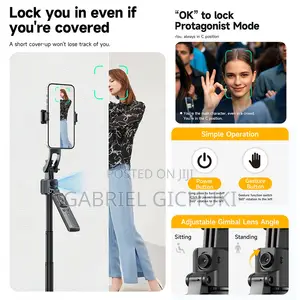 C17 AI Face Tracking Gesture Control Camera Tripod 360°