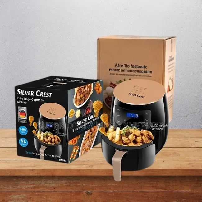 Premium-Build Silver Crest 4/5/6/8l Touch Screen Digital Air Fryer