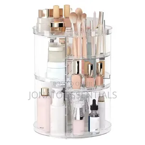 360 Degree Rotating Makeup Organizer Stand for Vanity