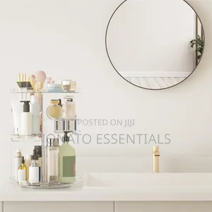 360 Degree Rotating Makeup Organizer Stand for Vanity