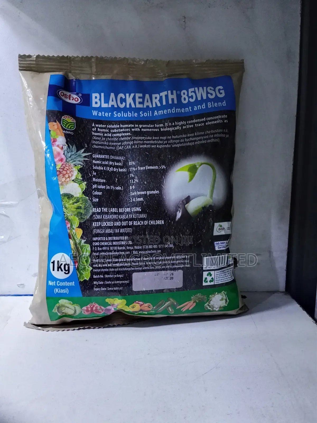 Blackearth 85wsg Water Soil Amendment and Blend 1kg