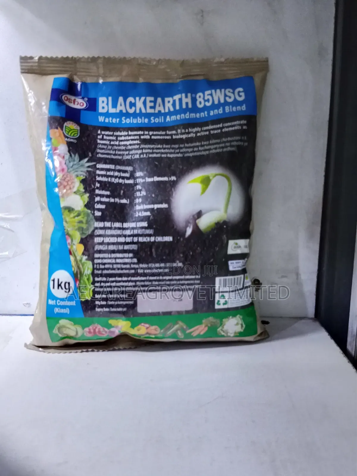 Blackearth 85wsg Water Soil Amendment and Blend 1kg