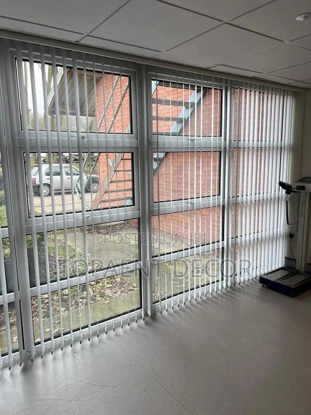 Orangered With White Vertical Window Blinds - thumbnail 2