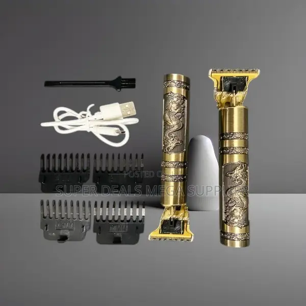 Vintage T9 Portable Professional Golden Dragon Hair Beard Clipper