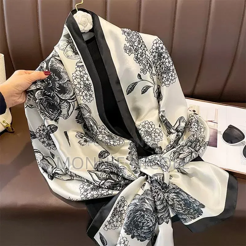New Women Printed Silk Scarf