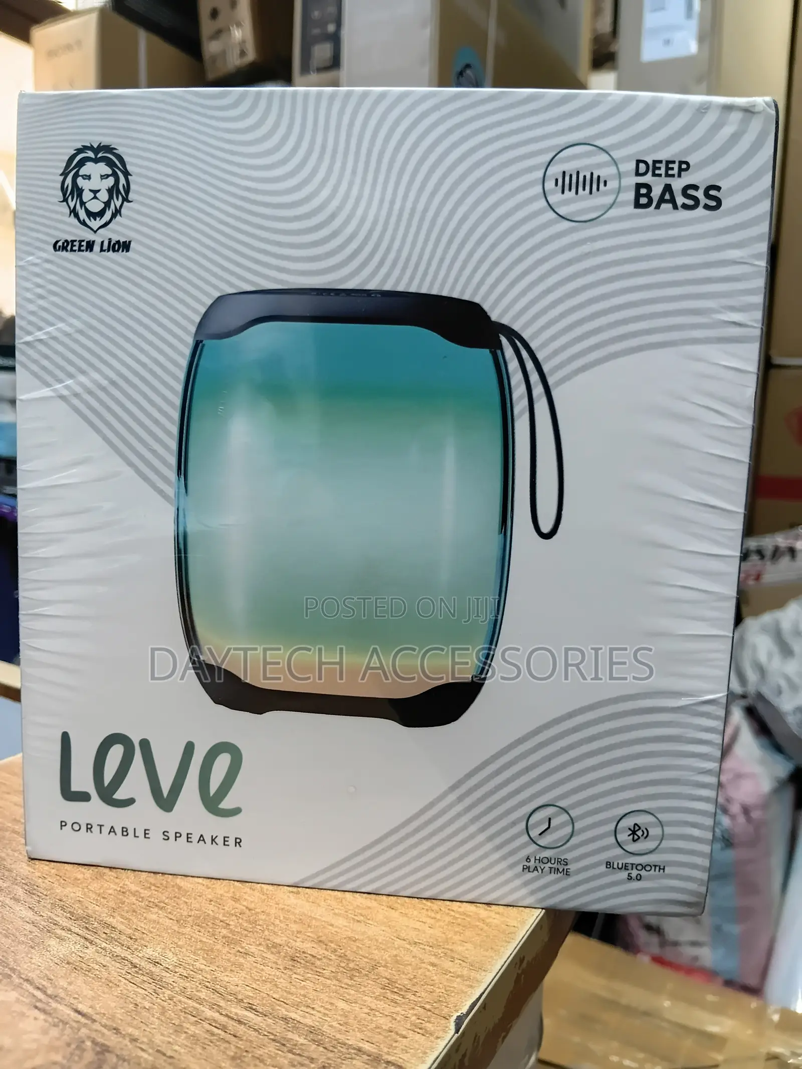 Green Lion Leve Portable Wireless Speaker - Black