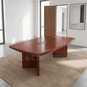 12 Seater Red Mahogany Boardroom Table