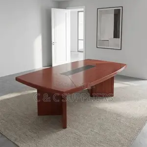 12 Seater Red Mahogany Boardroom Table