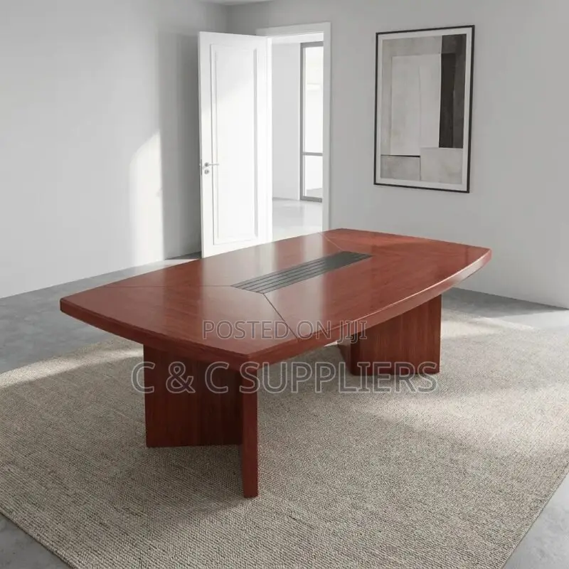 12 Seater Red Mahogany Boardroom Table