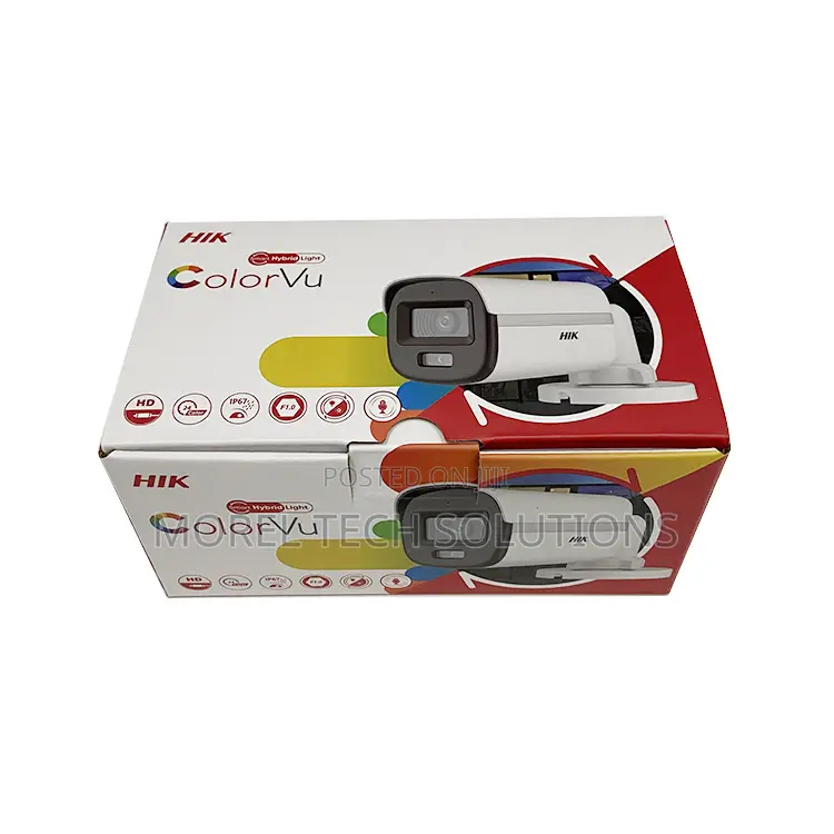 Hikvision 2MP ColorVu Smart Hybrid Camera Bullet(With Built-in Mic)