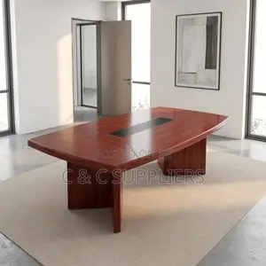 12 Seater Red Mahogany Boardroom Table