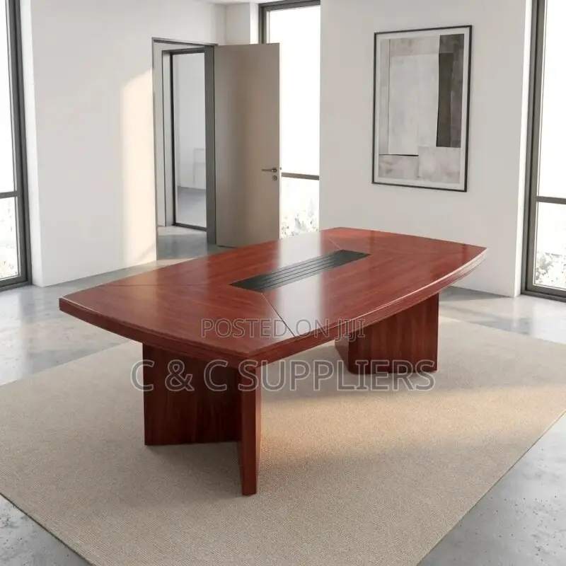 12 Seater Red Mahogany Boardroom Table