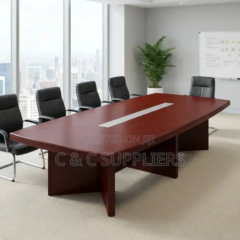 12 Seater Red Mahogany Boardroom Table