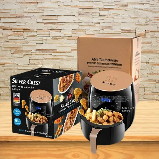 Home-Friendly Silver Crest 4/5/6/8l Touch Screen Digital Air Fryer