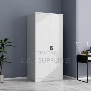 2-Door Full White Metallic Cabinet
