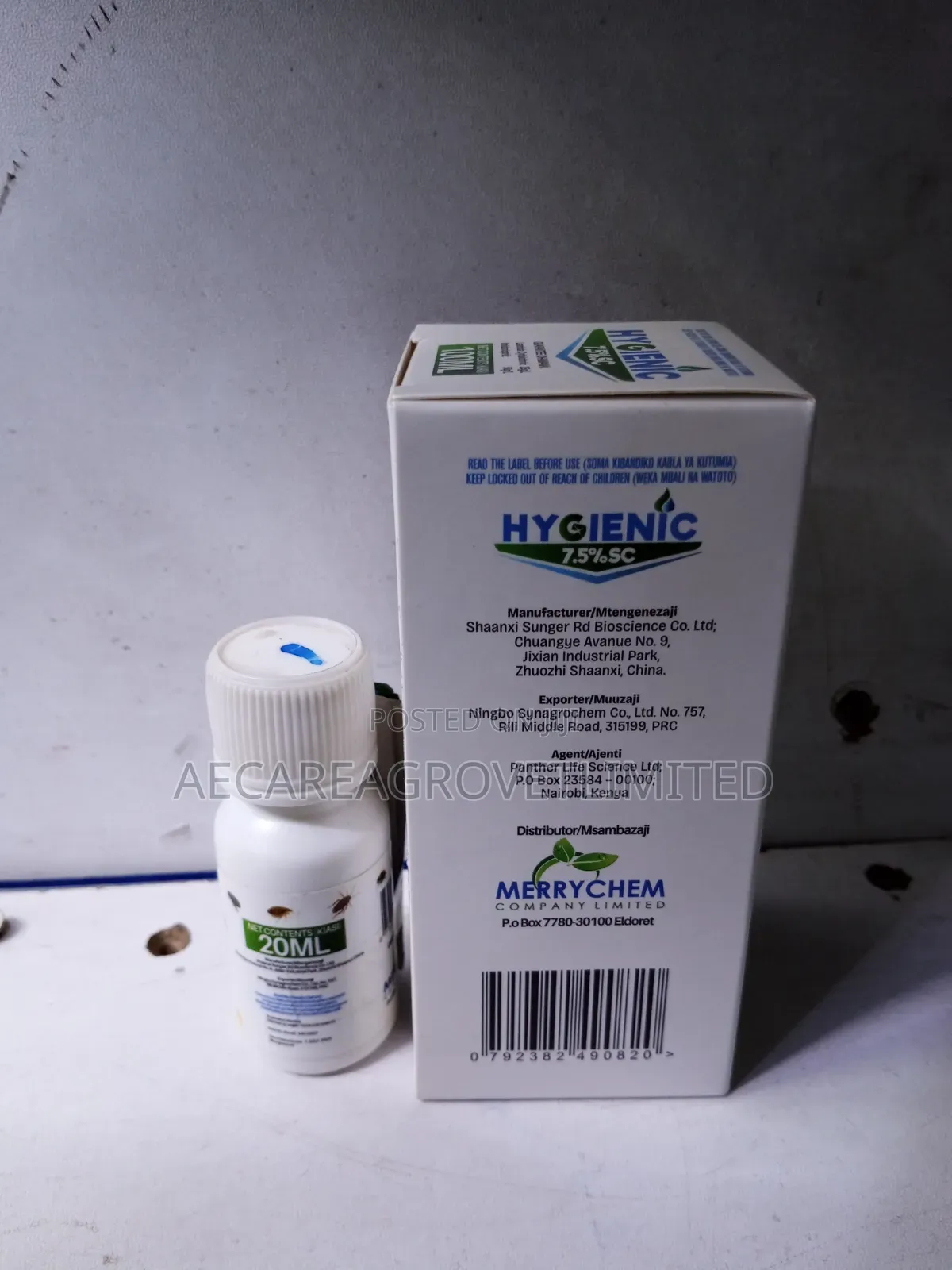 Hygienic 7.5% Insecticide 20ml , 100ml