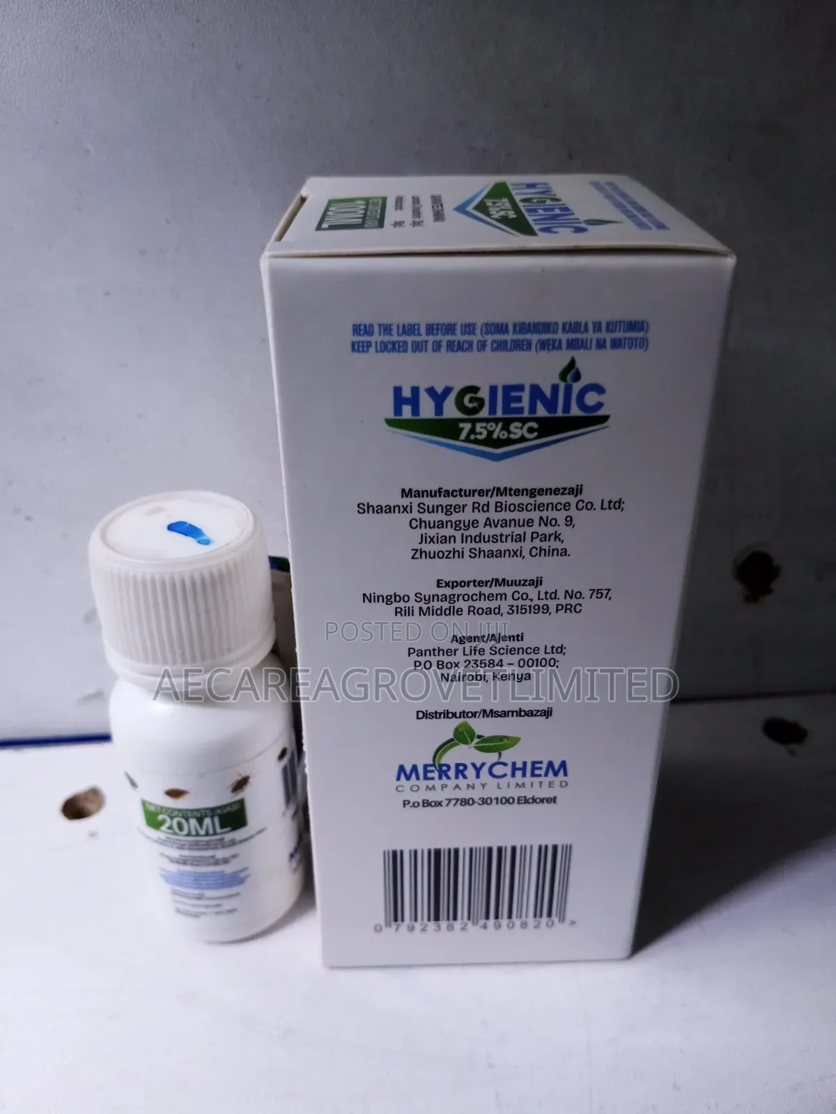 Hygienic 7.5% Insecticide 20ml , 100ml