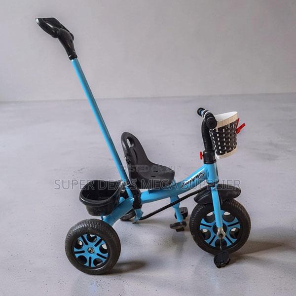 Kids Bike Bicycle Tricycle With Push Handle and Safety Guard Rail